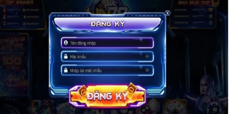 Đăng ký Win79 tại cổng game trên website